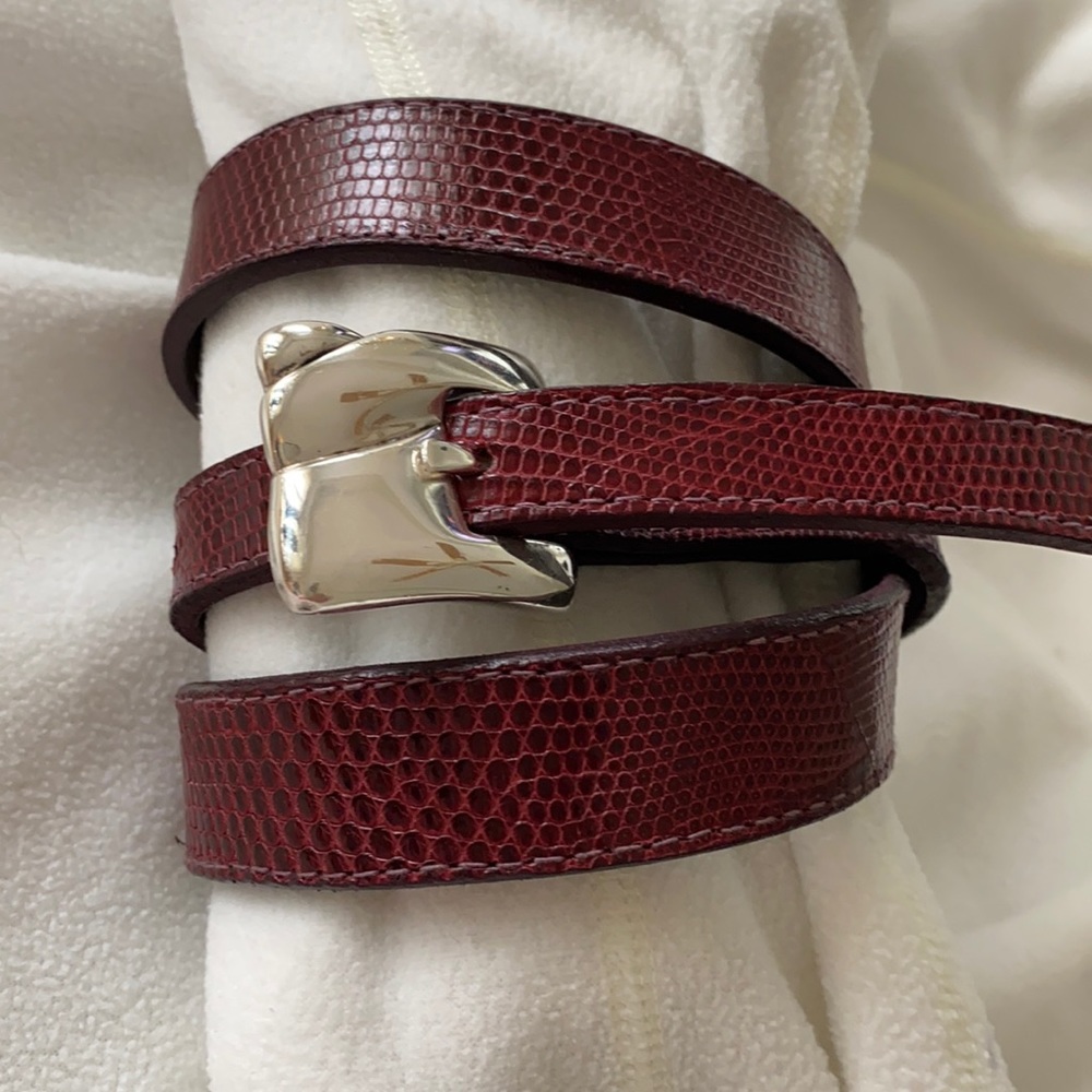 Kieselstein cord belt with buckle